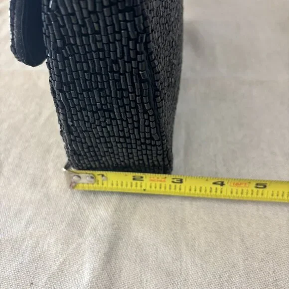 Made in India City Skyline Beaded Bundle - Shoulder Bag and Wristlet - Black - Picture 10 of 16